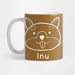 Inu (Dog) Japanese design in white Mug